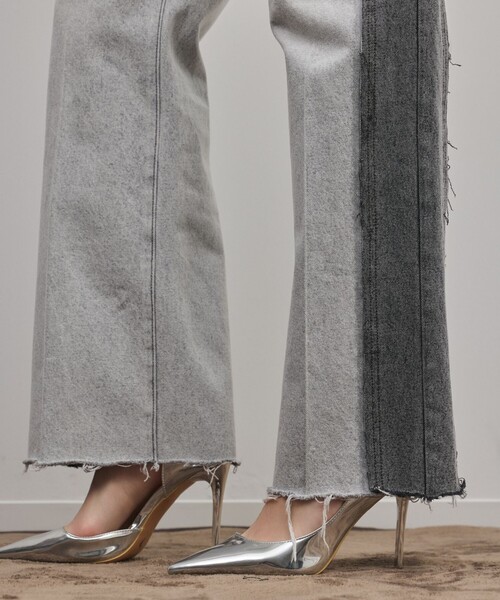 Diagram（ダイアグラム）の「リメイクフレアデニムパンツ（デニムパンツ・レディース・ブルー/ブラック・38/36）」の20枚目の写真