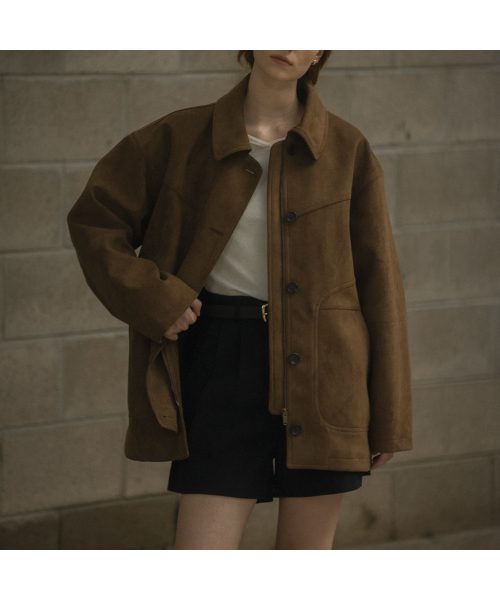 KNOWNBETTER（ノウンベター）の「Overfit field suede jacket [KNFW03JK01]_[2color]（その他アウター・レディース・その他・FREE）」の8枚目の写真