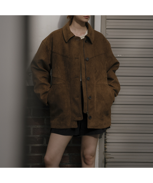 KNOWNBETTER（ノウンベター）の「Overfit field suede jacket [KNFW03JK01]_[2color]（その他アウター・レディース・その他・FREE）」の9枚目の写真