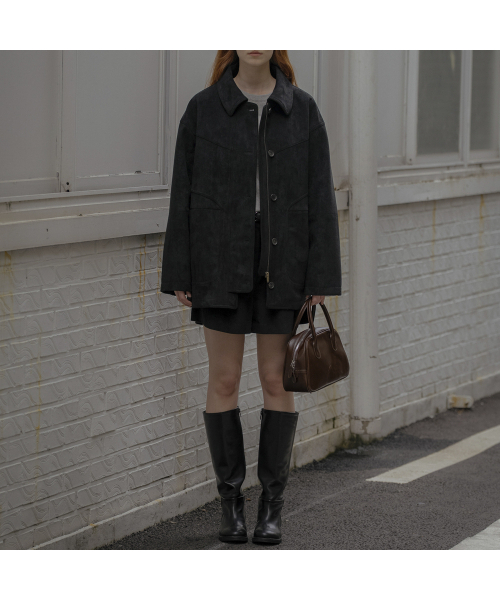 KNOWNBETTER（ノウンベター）の「Overfit field suede jacket [KNFW03JK01]_[2color]（その他アウター・レディース・その他・FREE）」の4枚目の写真