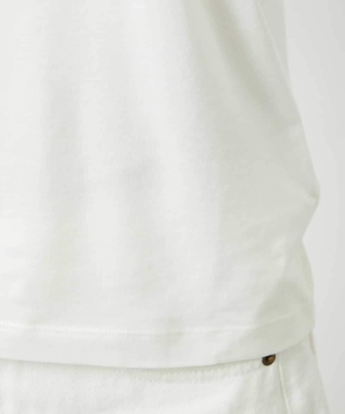 MICHEL KLEIN（ミッシェル・クラン）の「［レイヤードに最適］シアークルーネックPO（Tシャツ/カットソー・レディース・ホワイト・38）」の3枚目の写真