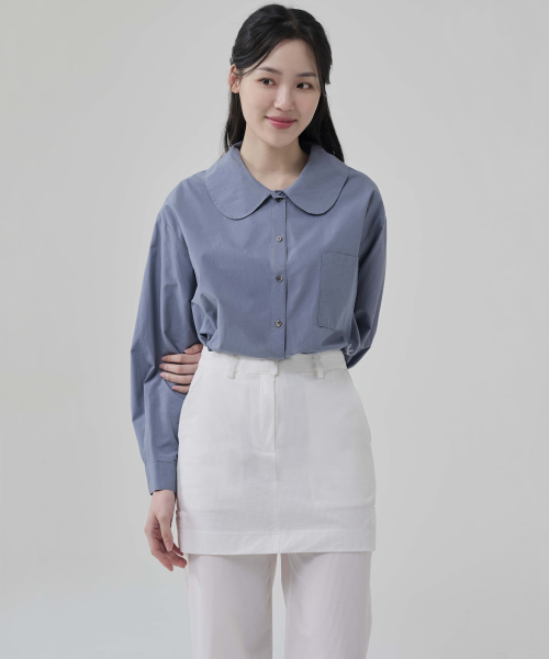 HYEYEONG KIM(ヘヨン キム)の「ナイロンスカートレイヤードトラウザー-ホワイト(スラックス・レディース・その他・SMALL/MEDIUM/LARGE)」の3枚目の写真