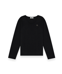 R-4（アールフォー）の「R-0037 / SEXY FIT U-NECK LONG SLEVEE(BLACK)（Tシャツ/カットソー）」
