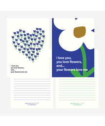 KONGJUDESIGNS（コンジュデザインズ）の「Flower Garden Stationery Set（ステーショナリー）」