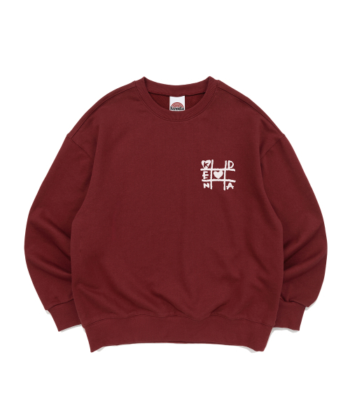 KENDA(ケンダ)の「TIC-TAC-TOE LOGO MTM (BURGUNDY)(スウェット・レディース・バーガンディー・SMALL/MEDIUM/LARGE/X-LARGE)」の1枚目の写真