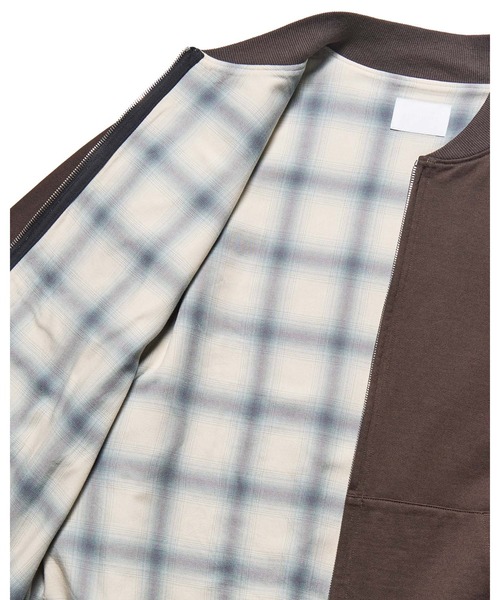 SOPHNET.（ソフネット）の「ZIP-UP SWEAT JACKET（ブルゾン・メンズ・ブラック/ブラウン・1/2/3/4/5）」の10枚目の写真