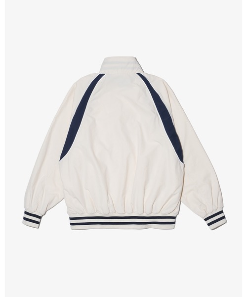 KEBOZ（ケボズ）の「SUPPLEX NYLON ICON SPORTS JACKET（ナイロンジャケット・メンズ・オフホワイト/ブラック・L/M/XL）」の4枚目の写真