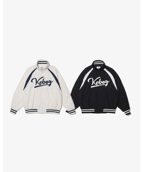 KEBOZ（ケボズ）の「SUPPLEX NYLON ICON SPORTS JACKET（ナイロンジャケット・メンズ・オフホワイト/ブラック・L/M/XL）」の8枚目の写真