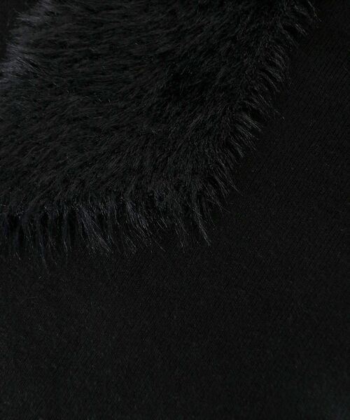 MAJESTIC LEGON（マジェスティックレゴン）の「ビッグリボンチェーン付きニット（ニット/セーター・レディース・ブラック/アイボリー/ピンクベージュ/ダークグレー/ライトグレー・MEDIUM）」の18枚目の写真