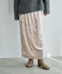 STYLE DELI | クラッシュベロア伸縮ストレートスカート(スカート)