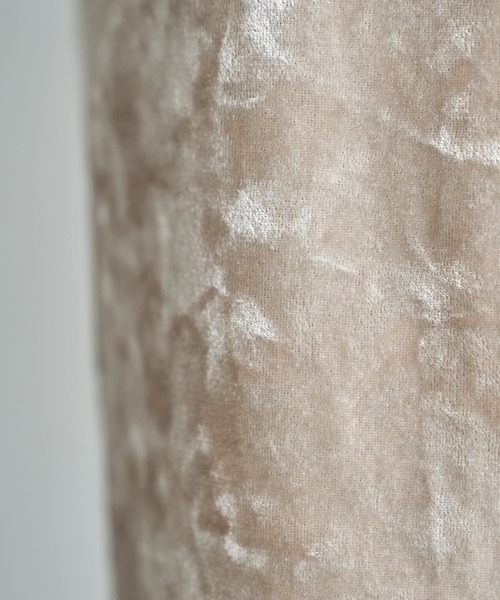 STYLE DELI（スタイルデリ）の「クラッシュベロア伸縮ストレートスカート（スカート・レディース・ベージュ/ダークカーキ・01/02）」の15枚目の写真