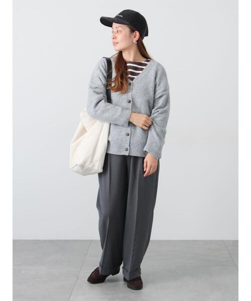 Lugnoncure（ルノンキュール）の「ビッグスリーブボーダーカットソー（Tシャツ/カットソー・レディース・パープル/ブラウン/ブラック・F）」の9枚目の写真