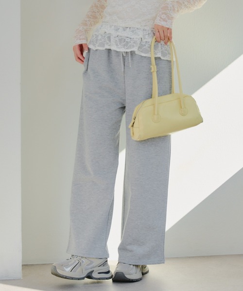 Another Branch olive des olive（アナザーブランチオリーブデオリーブ）の「【SETUP】バックロゴラインストーン付スウェットパンツ（スウェットパンツ・レディース・カモフラージュ/ピンク/グレー/チャコールグレー・FREE）」の8枚目の写真