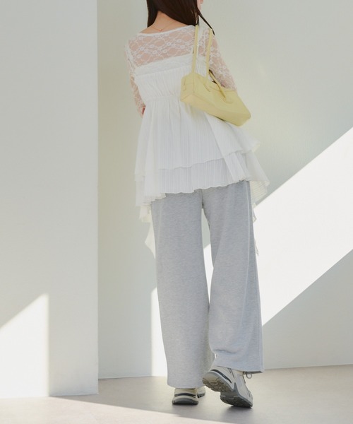 Another Branch olive des olive（アナザーブランチオリーブデオリーブ）の「【SETUP】バックロゴラインストーン付スウェットパンツ（スウェットパンツ・レディース・カモフラージュ/ピンク/グレー/チャコールグレー・FREE）」の12枚目の写真