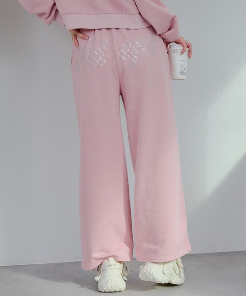 Another Branch olive des olive（アナザーブランチオリーブデオリーブ）の「【SETUP】バックロゴラインストーン付スウェットパンツ（スウェットパンツ・レディース・カモフラージュ/ピンク/グレー/チャコールグレー・FREE）」の16枚目の写真