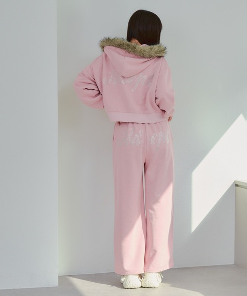 Another Branch olive des olive（アナザーブランチオリーブデオリーブ）の「【SETUP】バックロゴラインストーン付スウェットパンツ（スウェットパンツ・レディース・カモフラージュ/ピンク/グレー/チャコールグレー・FREE）」の18枚目の写真