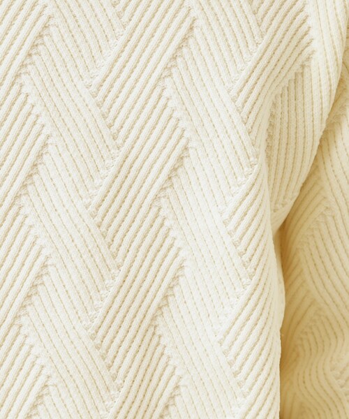 THE SHOP TK (ザ ショップ ティーケー )の「【頑張りすぎないオシャレ】ミックスヤーンニット 洗濯機OK/軽量(ニット/セーター・メンズ・グリーン/ピンク系/オフホワイト/ブルー・02/03/04)」の8枚目の写真