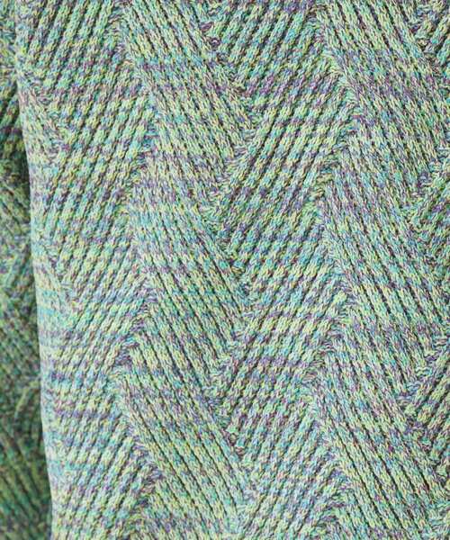 THE SHOP TK (ザ ショップ ティーケー )の「【頑張りすぎないオシャレ】ミックスヤーンニット 洗濯機OK/軽量(ニット/セーター・メンズ・グリーン/ピンク系/オフホワイト/ブルー・02/03/04)」の12枚目の写真