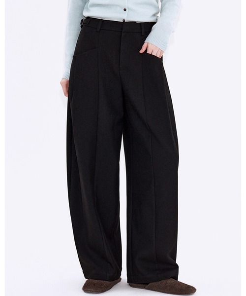 セール】ベルトデザイン タック入りスラックス FD25K059【Fano Studios