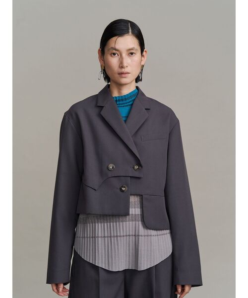 LAYERED ASYMMETRY JACKET / レイヤードアシンメトリージャケット
