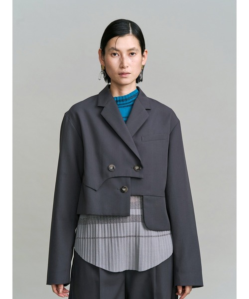 LAYERED ASYMMETRY JACKET / レイヤードアシンメトリージャケット