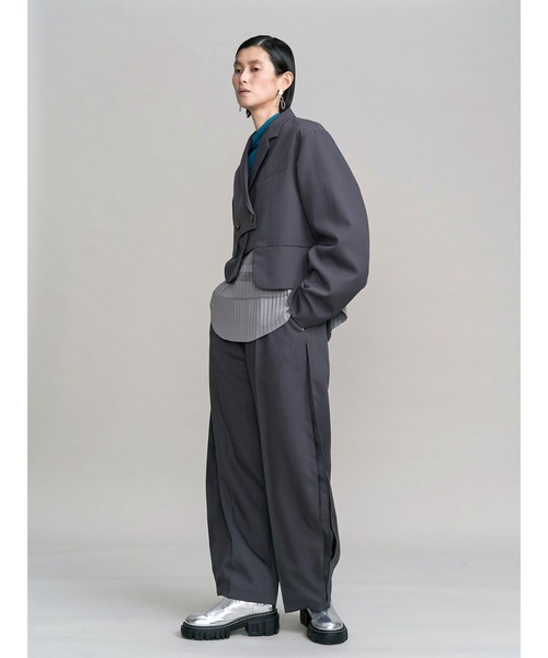 ジャケット・アウター UN3D. LAYERED ASYMMETRY JACKET LAYERED ASYMMETRY JACKET / レイヤードアシンメトリージャケット