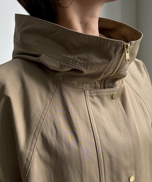 DouDou（ドゥドゥ）の「スタンドフーディーMA1（その他アウター・レディース・ブラック/ベージュ/ネイビー・FREE）」の7枚目の写真