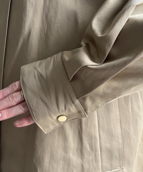 DouDou（ドゥドゥ）の「スタンドフーディーMA1（その他アウター・レディース・ブラック/ベージュ/ネイビー・FREE）」の9枚目の写真