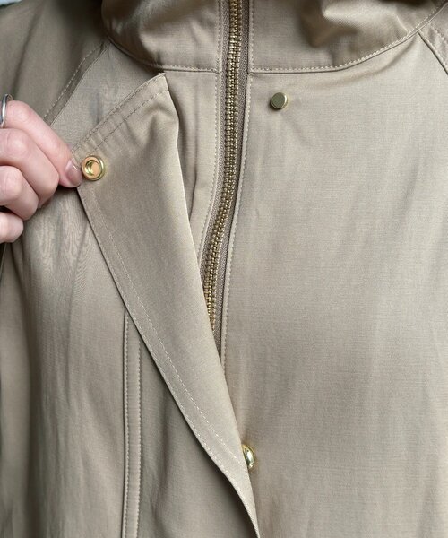 DouDou（ドゥドゥ）の「スタンドフーディーMA1（その他アウター・レディース・ブラック/ベージュ/ネイビー・FREE）」の14枚目の写真