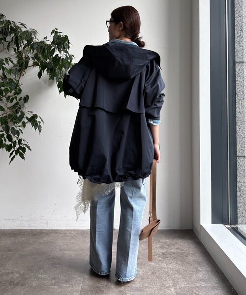 DouDou（ドゥドゥ）の「スタンドフーディーMA1（その他アウター・レディース・ブラック/ベージュ/ネイビー・FREE）」の21枚目の写真