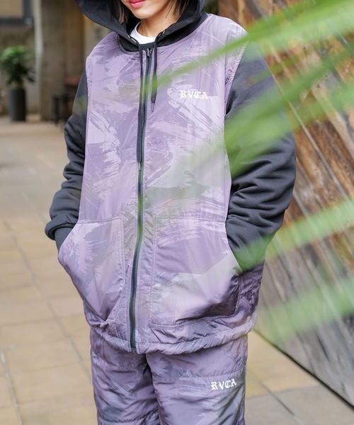 RVCA(ルーカ)の「RVCA メンズ RVCA×AZUL REVERSIBLE PARKA パーカー 【2025年秋冬モデル】(パーカー・メンズ・ブラック/ベージュ・FREE)」の8枚目の写真