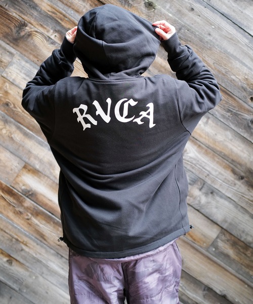 RVCA(ルーカ)の「RVCA メンズ RVCA×AZUL REVERSIBLE PARKA パーカー 【2025年秋冬モデル】(パーカー・メンズ・ブラック/ベージュ・FREE)」の12枚目の写真