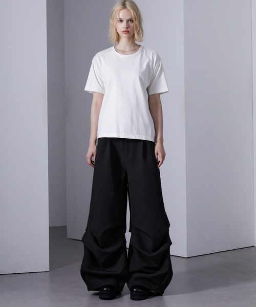 Loose/ルース(ルース)の「3Dタックボリュームパンツ(スラックス・メンズ・カーキ/ブラック・S/L/M)」の7枚目の写真