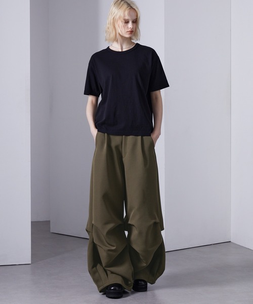 Loose/ルース(ルース)の「3Dタックボリュームパンツ(スラックス・メンズ・カーキ/ブラック・S/L/M)」の15枚目の写真