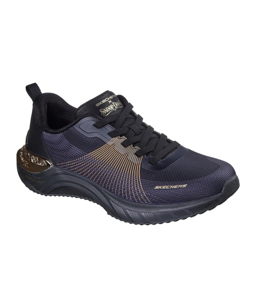 SKECHERS（スケッチャーズ）の「スケッチャーズ　スヌープ・ドッグ：スヌープ エース - サイバー ウォーカー（スニーカー・メンズ・ブラック×ゴールド/ブラック×グリーン/パープル・26.5cm/25.5cm/26cm/27cm/27.5cm/28cm）」の3枚目の写真