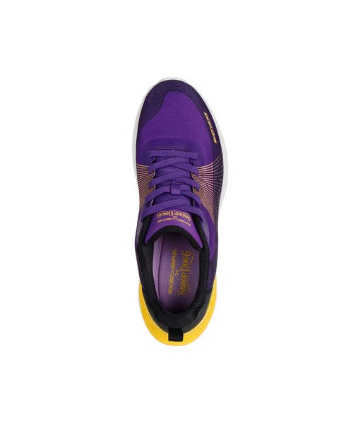 SKECHERS（スケッチャーズ）の「スケッチャーズ　スヌープ・ドッグ：スヌープ エース - サイバー ウォーカー（スニーカー・メンズ・ブラック×ゴールド/ブラック×グリーン/パープル・26.5cm/25.5cm/26cm/27cm/27.5cm/28cm）」の8枚目の写真