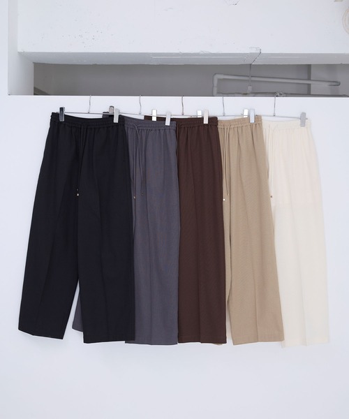Aunely(オーネリー)の「【Aunely】すぐサラ シアー ライトエア タックワイド スラックス /マシンウォッシャブル <YOSOOIシリーズ>(スラックス・レディース・ブラウン/ベージュ/グレー/アイボリー/ブラック・S/M/L)」の8枚目の写真