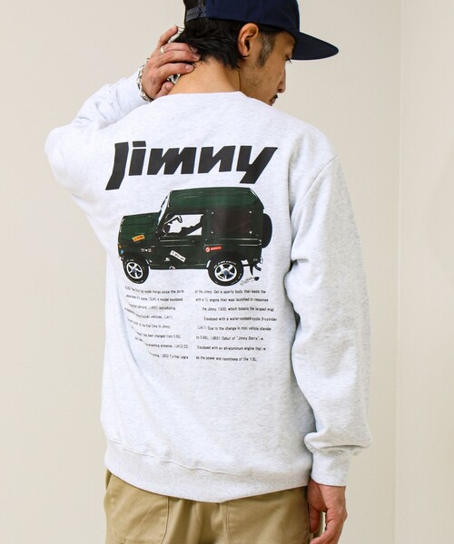 GLOSTER（グロスター）の「【ロングセラーコラボ】ジムニー×GLOSTER Suzuki Jimny 裏毛プリントスウェット（スウェット・メンズ・ブラック/ホワイト/チャコールグレー/アッシュグレー・L/M）」の16枚目の写真