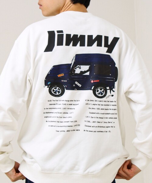 GLOSTER（グロスター）の「【ロングセラーコラボ】ジムニー×GLOSTER Suzuki Jimny 裏毛プリントスウェット（スウェット・メンズ・ブラック/ホワイト/チャコールグレー/アッシュグレー・L/M）」の21枚目の写真