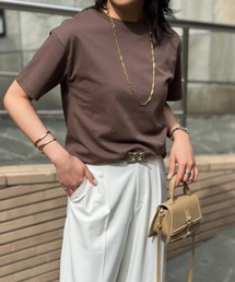 【素材にこだわった】シルクタッチスムースTシャツ