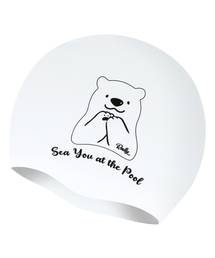 RALLY（ラリー）の「[PRUC908 WHT] ベアシリコンスイムキャップホワイト（スイムグッズ）」