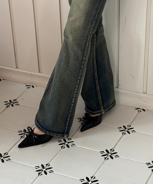 hiamu（ヒアム）の「【4色展開】コルセットリボンポイント サイドロゴスリングバック/2026 SS NEW COLLECTION（パンプス・レディース・ベージュ/ブラウン/ブラック/シルバー・22.5cm/23.0cm/23.5cm/24.0cm/24.5cm/25.0cm）」の14枚目の写真