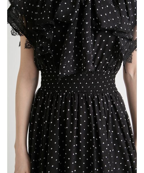 CELFORD（セルフォード）の「【洗える】ハートドットプリントワンピース（ワンピース・レディース・アイボリー/ブラック/レッド・36/38）」の11枚目の写真