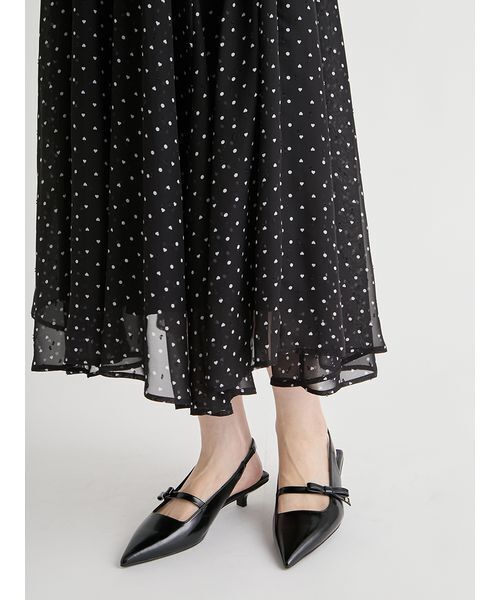 CELFORD（セルフォード）の「【洗える】ハートドットプリントワンピース（ワンピース・レディース・アイボリー/ブラック/レッド・36/38）」の12枚目の写真