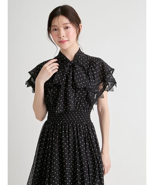 CELFORD（セルフォード）の「【洗える】ハートドットプリントワンピース（ワンピース・レディース・アイボリー/ブラック/レッド・36/38）」の15枚目の写真
