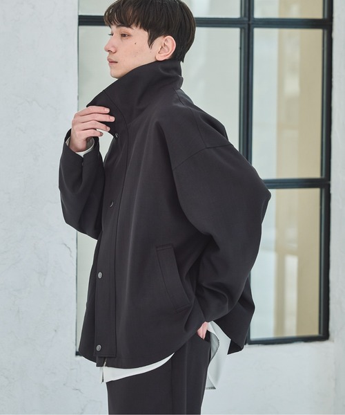 LAKOLE（ラコレ）の「＜セットアップ可＞ツイルスタンドブルゾン / 638227（ブルゾン・メンズ・ブラック/ネイビー/ベージュ・LARGE/MEDIUM）」の2枚目の写真