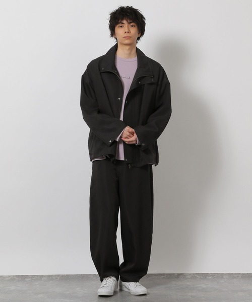 LAKOLE（ラコレ）の「＜セットアップ可＞ツイルスタンドブルゾン / 638227（ブルゾン・メンズ・ブラック/ネイビー/ベージュ・LARGE/MEDIUM）」の4枚目の写真