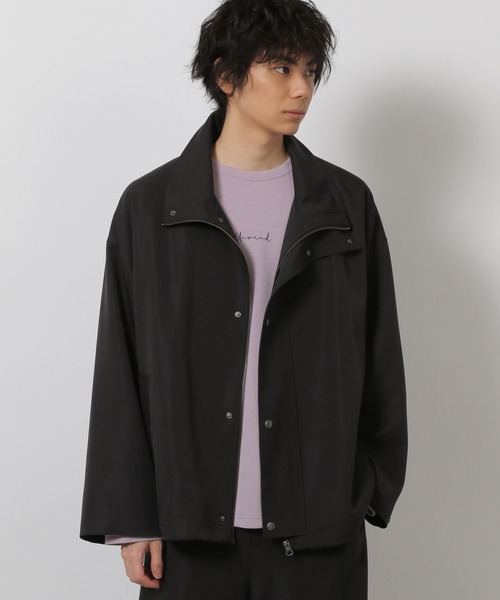 LAKOLE（ラコレ）の「＜セットアップ可＞ツイルスタンドブルゾン / 638227（ブルゾン・メンズ・ブラック/ネイビー/ベージュ・LARGE/MEDIUM）」の5枚目の写真