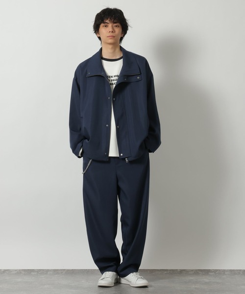 LAKOLE（ラコレ）の「＜セットアップ可＞ツイルスタンドブルゾン / 638227（ブルゾン・メンズ・ブラック/ネイビー/ベージュ・LARGE/MEDIUM）」の9枚目の写真