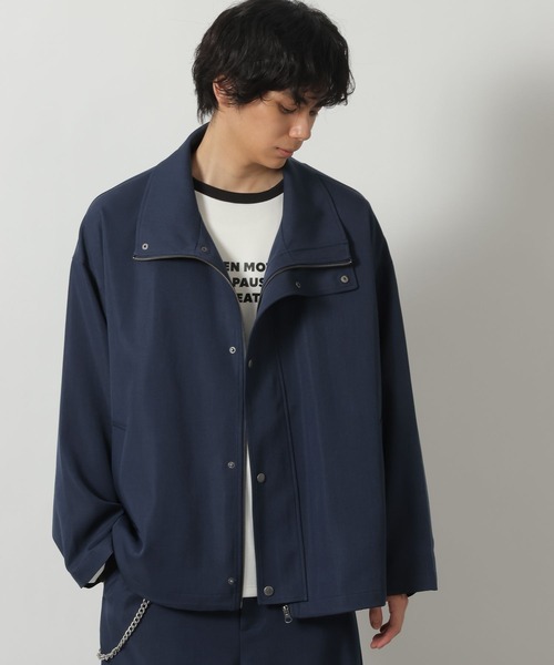 LAKOLE（ラコレ）の「＜セットアップ可＞ツイルスタンドブルゾン / 638227（ブルゾン・メンズ・ブラック/ネイビー/ベージュ・LARGE/MEDIUM）」の10枚目の写真